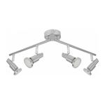 Ledvance Spot LED GU10 Aluminium 4x 3W - 827 Blanc Très Chaud 