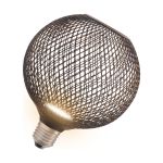 Osram Decor Plat Lamp In Métal Boîtier Vide  LED E27 Globe Dépolie Noir 3.5W 300lm - 827 Blanc Très Chaud | Équivalent 25W