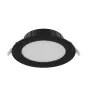 Noxion Downlight LED Hera Plat Encastré Noir 9W 900lm 80D - 827-830-840 CCT | 132mm - Diamètre 120mm
