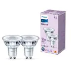 Lot 2x Philips Spot LED GU10 PAR16 4W 275lm 36D - 840 Blanc Froid