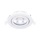 Noxion LED Inclinable Slim Spot Blanc Rond 6W 520lm 60D - 927 Blanc Très Chaud | 85mm - IP54 - Dimmable - Meilleur Rendu Des Couleurs