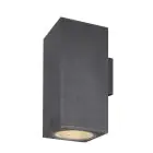 SLV Enola Up/Down Wandlamp Aluminium Grijs Vierkant 55W 6000lm - 930-940 CCT | Buitenverlichting - IP65 - Beste Kleurweergave
