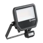 Ledvance LED Floodlight Aluminium Zwart 41W 6000lm 100D - 840 Koel Wit | IP65 - Bewegings- En Lichtsensor - Symmetrisch