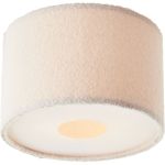 Brilliant Teddy Plafonnier Métal Textile Beige | 350mm - Convient pour 2x E27