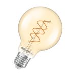 Osram Vintage 1906 LED E27 Globe Filament Twist Dorée 8W 806lm - 922 Blanc Très Chaud | Meilleur Rendu Des Couleurs - Dimmable - Équivalent 60W