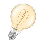 Osram Vintage 1906 LED E27 Globe Filament Heart Dorée 8W 806lm - 922 Blanc Très Chaud | Meilleur Rendu Des Couleurs - Dimmable - Équivalent 60W
