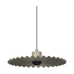 Ledvance Decor Plisse Suspension Luminaire Acier Beige | Convient pour E27