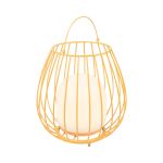 Nordlux Lampe De Chevet Jim To-Go Portable Batterie Métal Orange 3W 300lm - 827 Blanc Très Chaud | 3 Niveaux De Gradation Dimmable 