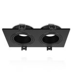 Bright Choice Spot Duo Noir | Diamètre 155x75mm - IP22 - GU10 Fitting