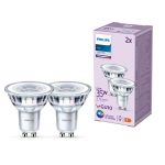 Lot 2x Philips Spot LED GU10 PAR16 4W 275lm 36D - 840 Blanc Froid