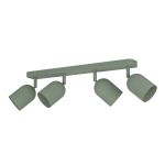 Eglo Plafond Spot Tilston Acier Vert | Convient pour 4x E14