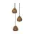 Ledvance Decor Papier Drop Plâtre/Acier Suspension Luminaire Beige | Convient pour 3X E27