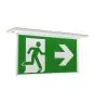 Ansell LED Recessed Emergency Sign Razzo White 4.5W 100lm - 860 Daylight | DALI - Self Test