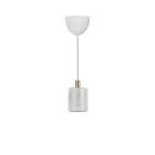 Nordlux Siv Suspension Luminaire Marbre et Métal Blanc | 65mm - Convient pour E27