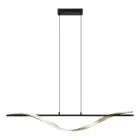 Eglo Suspension Luminaire Conaprato Acier Brushed Laiton, Noir 20W 2500lm - 827-840-865 CCT | Dimmable