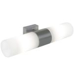 Nordlux Tangens Wandlamp Glas en Metaal Grijs - Buitenverlichting | IP44 - Geschikt voor 2x E14