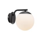 Nordlux Grant  Wandlamp Glas Zwart | Geschikt voor 1x E14
